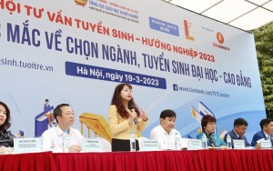 27 ngành học của USSH thu hút học sinh và phụ huynh tại Ngày hội tư vấn tuyển sinh - hướng nghiệp 2023