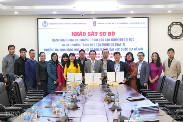 VNU-USSH tiếp tục đánh giá ngoài 03 CTĐT trình độ đại học và 03 CTĐT trình độ thạc sĩ