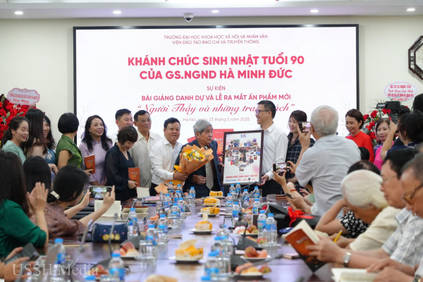 Khánh chúc sinh nhật tuổi 90 của Giáo sư, Nhà giáo Nhân dân Hà Minh Đức