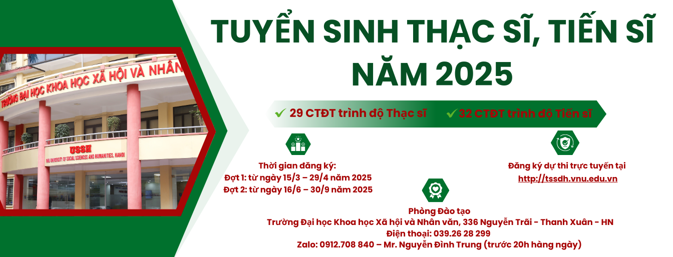 Tuyển sinh Thạc sĩ, Tiến sĩ năm 2025